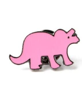 Pink Dinosaur Pin Brooch